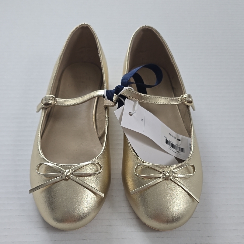 Janie and Jack Gold Mary Jane Dress Shoes 3K